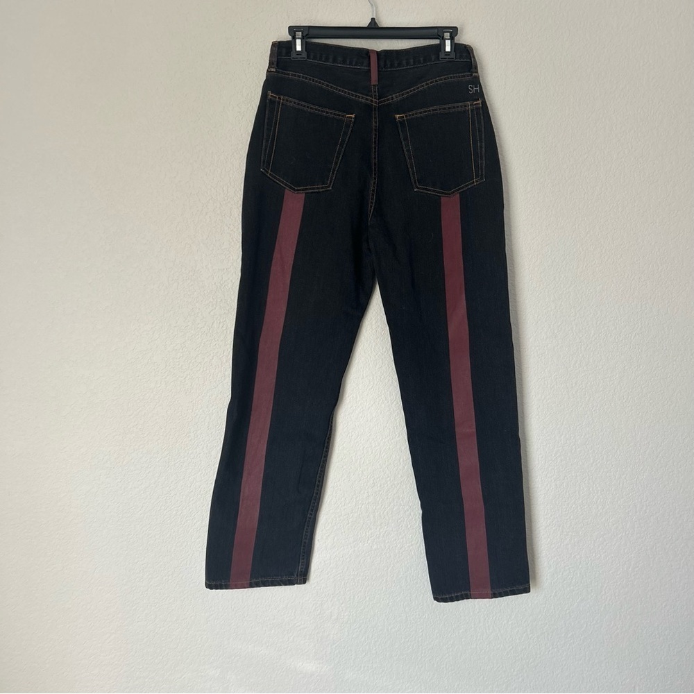Still Here Childhood Jeans in Burgundy and Washed Black - Picture 6 of 8
